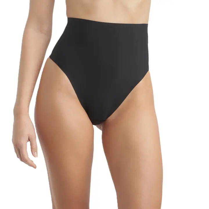 INVISIBLE SILHOUETTE MID WAIST THONG - black - Master