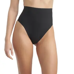 INVISIBLE SILHOUETTE MID WAIST THONG - black - Master