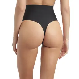 INVISIBLE SILHOUETTE MID WAIST THONG - black - Master