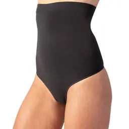 INVISIBLE SILHOUETTE HIGH WAIST THONG - black - Master
