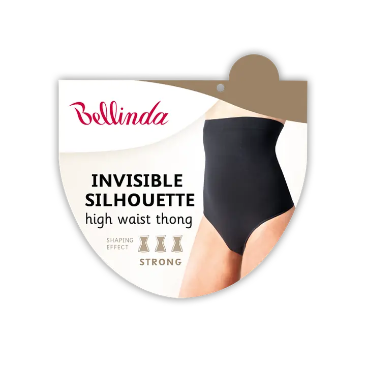 INVISIBLE SILHOUETTE HIGH WAIST THONG - black - Master