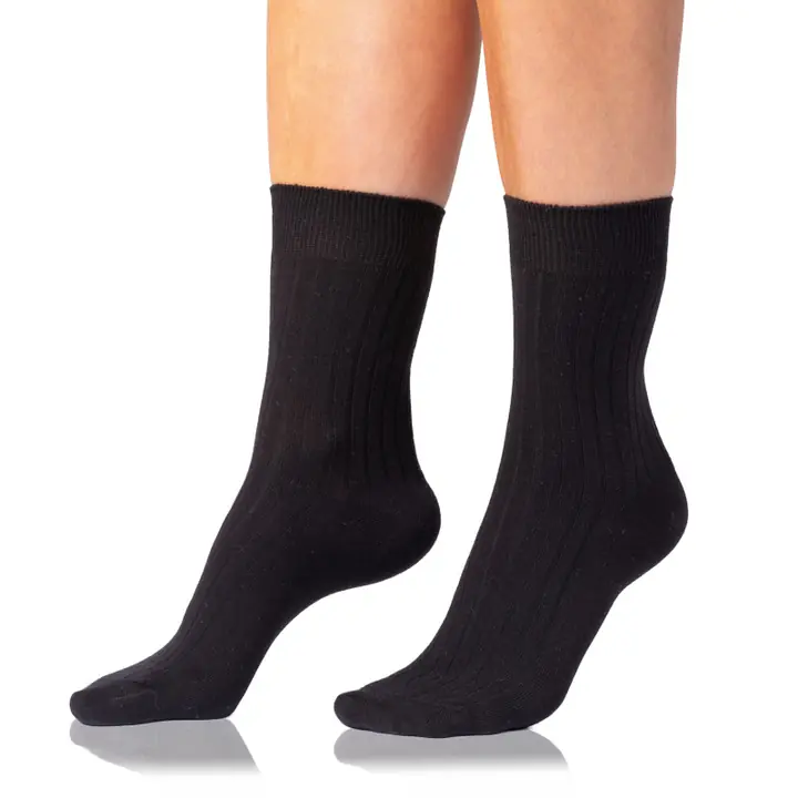 COTTON RIB SOCKS - black - Master