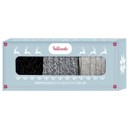 NORWEGIAN STYLE SOCKS BOX - light blue - Master