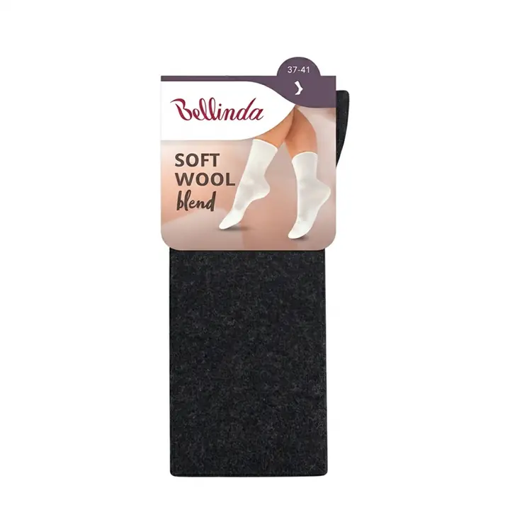 SOFT WOOL SOCKS - anthrazite melange - Master