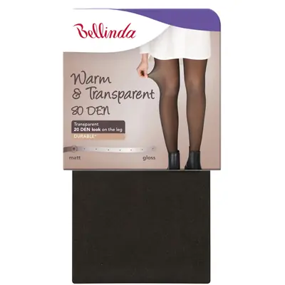 WARM & TRANSPARENT 80 DEN - black secondary image