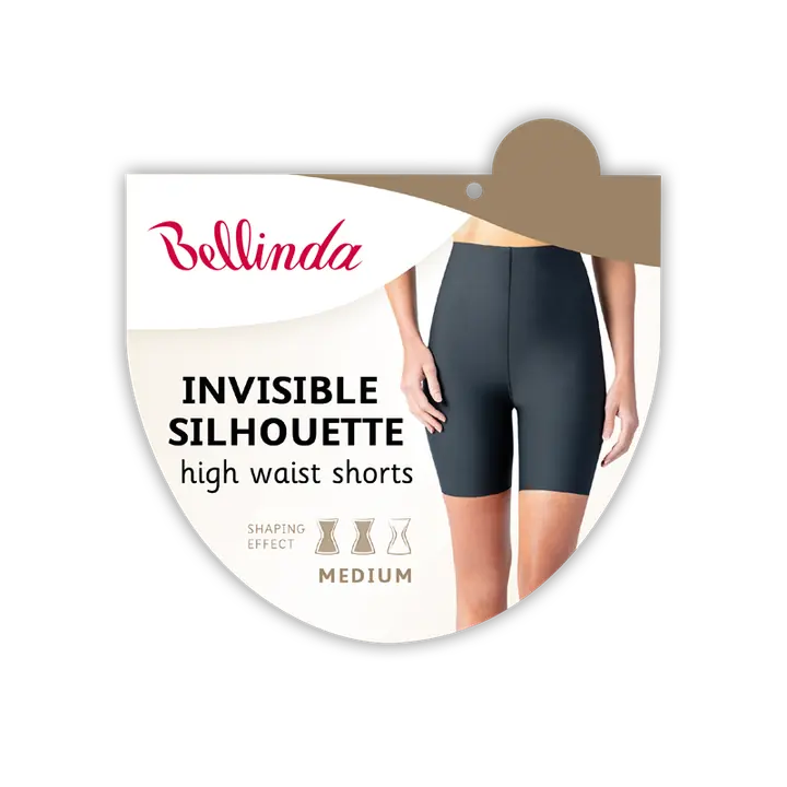 INVISIBLE SILHOUETTE HIGH WAIST SHORTS - black - Master
