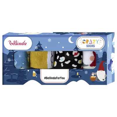 CRAZY SOCKS BOX - blue primary image