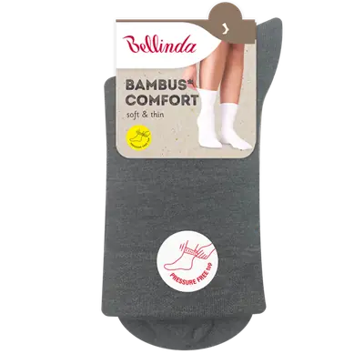 BAMBUS LADIES COMFORT SOCKS - gri imagine secundară