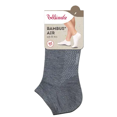 BAMBUS AIR LADIES IN-SHOE SOCKS - grey secondary image