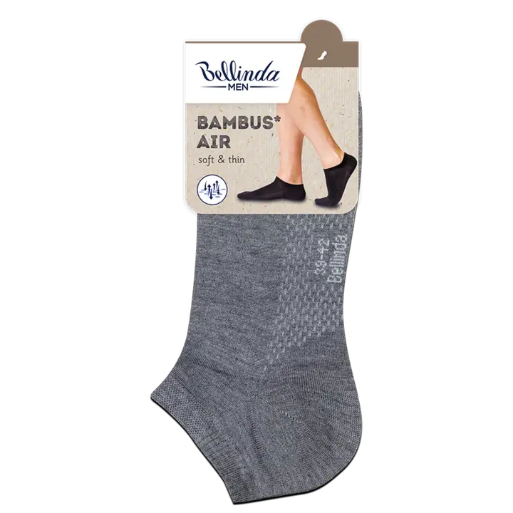 BAMBUS AIR IN-SHOE SOCKS - gri - Master