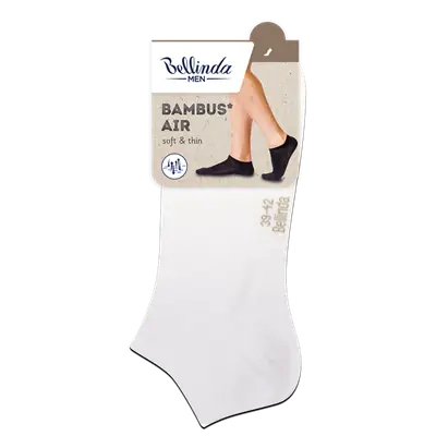 BAMBUS AIR IN-SHOE SOCKS - alb imagine secundară