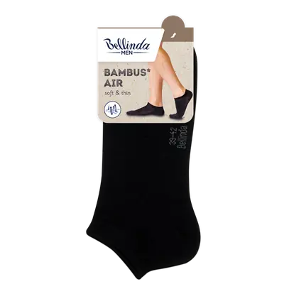 BAMBUS AIR IN-SHOE SOCKS - negru imagine secundară