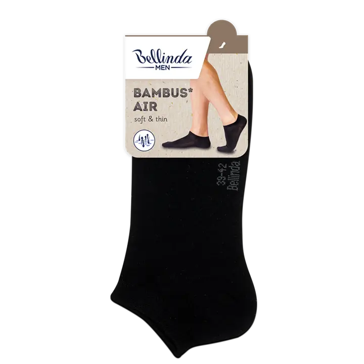BAMBUS AIR IN-SHOE SOCKS - black - Master