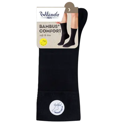 BAMBUS COMFORT SOCKS - negru imagine secundară