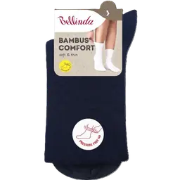 BAMBUS LADIES COMFORT SOCKS 5x - albastru inchis - Master
