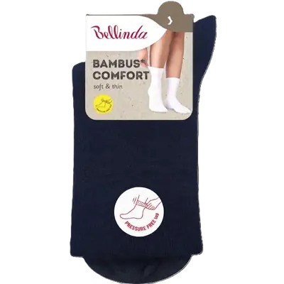 BAMBUS LADIES COMFORT SOCKS - albastru inchis imagine secundară