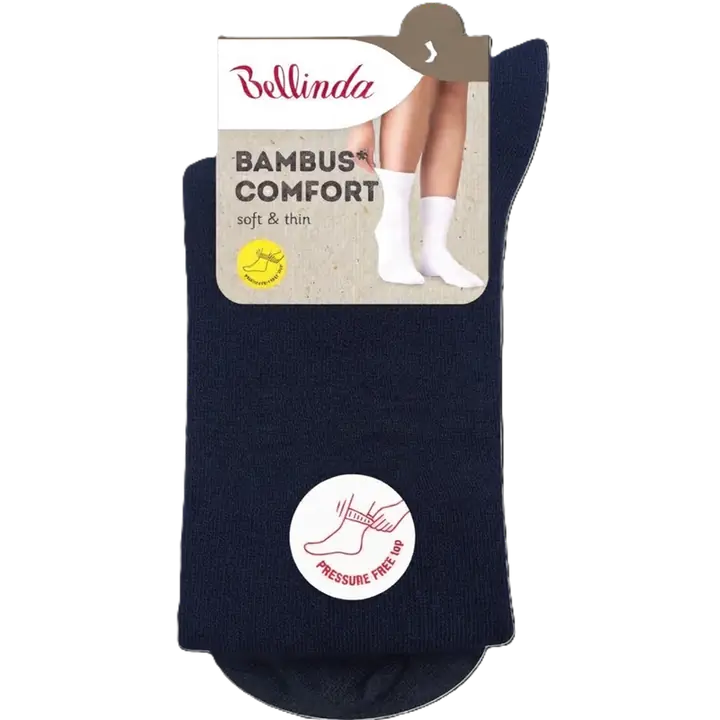 BAMBUS LADIES COMFORT SOCKS - albastru inchis - Master