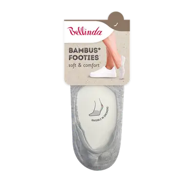BAMBUS FOOTIES SOCKS - gri imagine secundară
