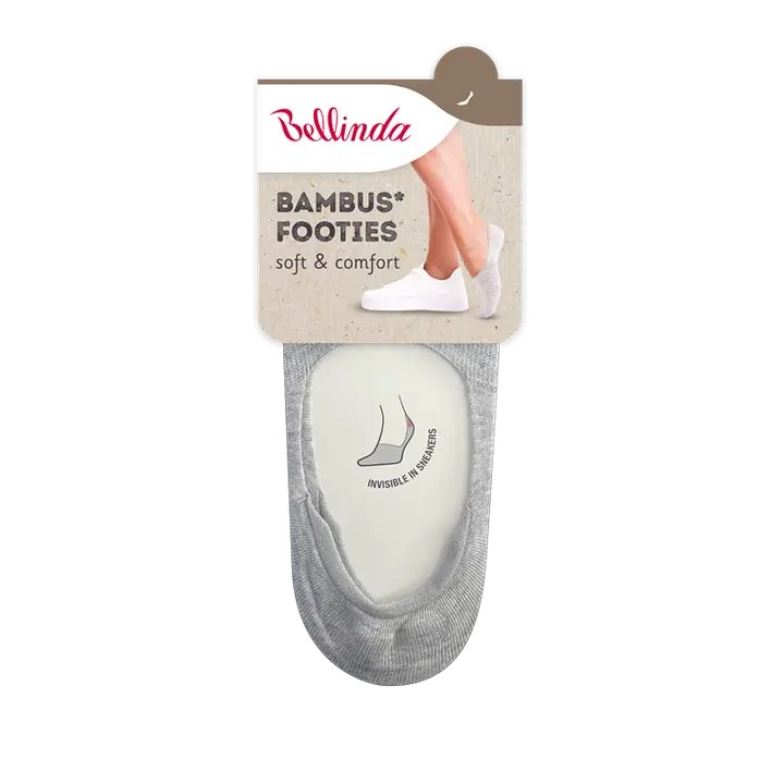 BAMBUS FOOTIES SOCKS - gri - Master