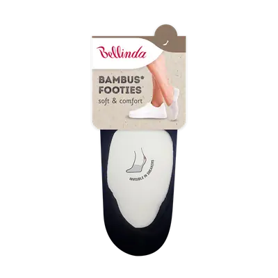 BAMBUS FOOTIES SOCKS - negru imagine secundară