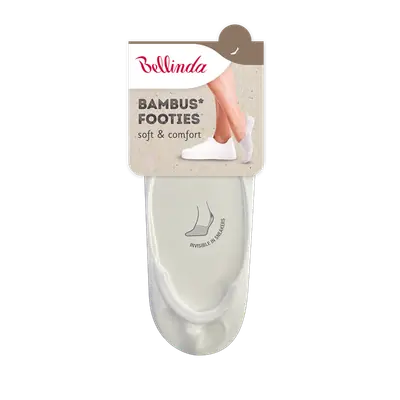 BAMBUS FOOTIES SOCKS - alb imagine secundară