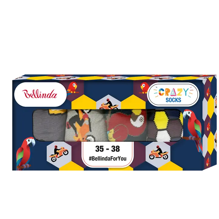 CRAZY SOCKS BOX - blue - Master