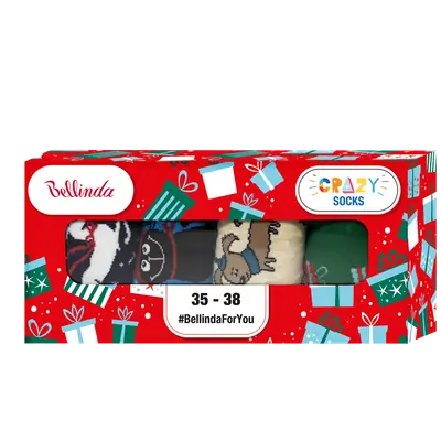 CRAZY SOCKS BOX - red primary image