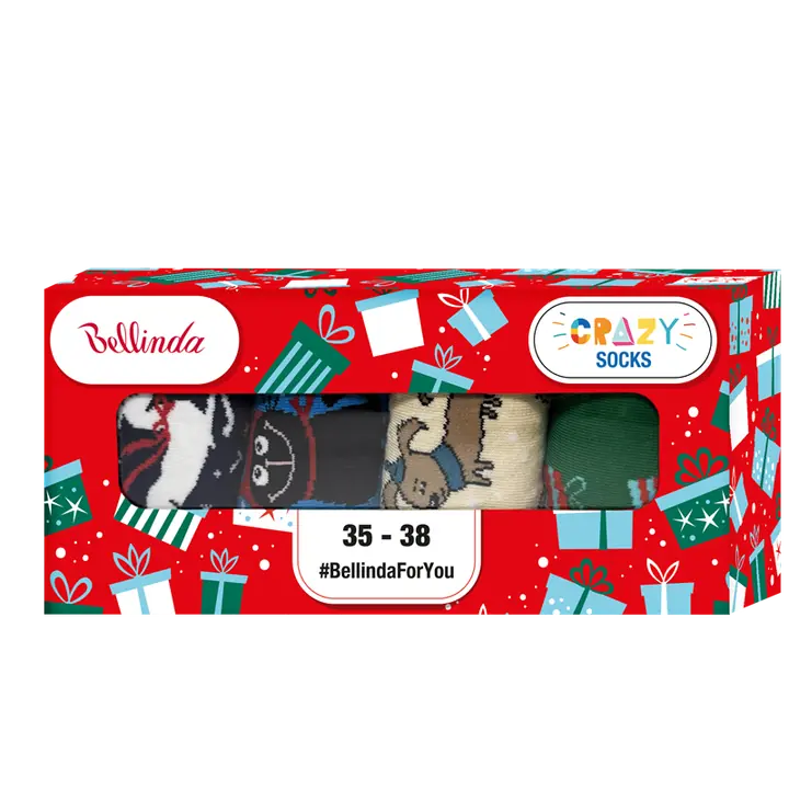 CRAZY SOCKS BOX - red - Master