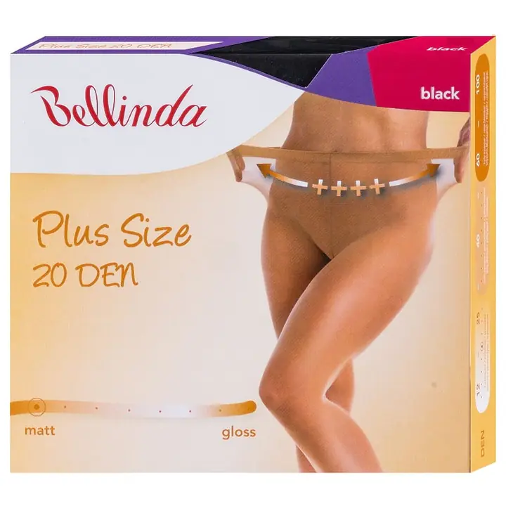 PLUS SIZE 20 DEN - black - Master