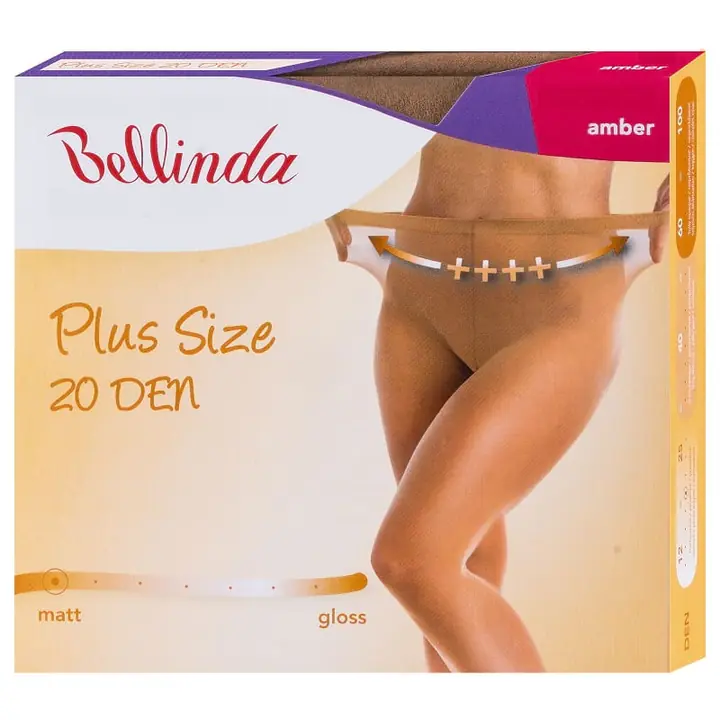 PLUS SIZE 20 DEN - amber - Master