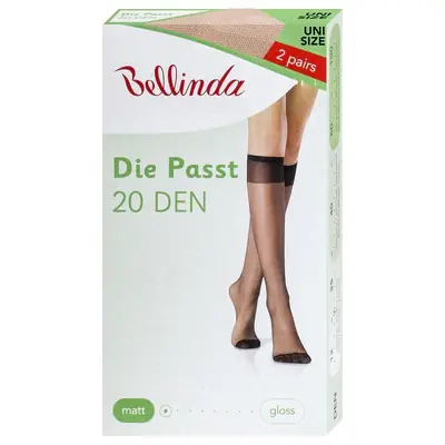 DIE PASST KNEE-HIGHS 20 DEN 10x - almond secondary image