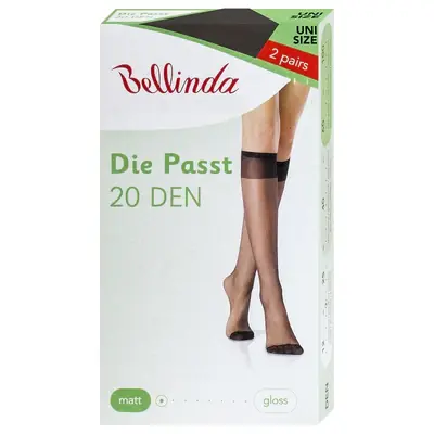 DIE PASST KNEE-HIGHS 20 DEN 5x - black secondary image
