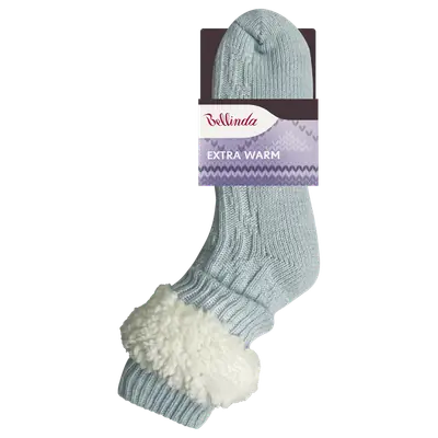 EXTRA WARM SOCKS - light blue secondary image