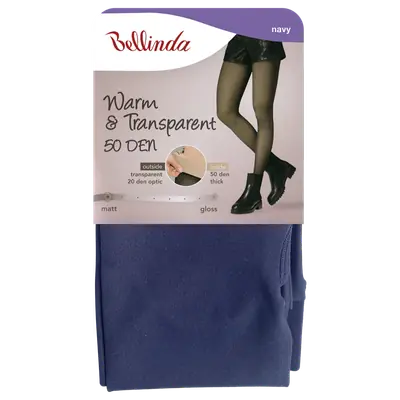 WARM & TRANSPARENT 50 DEN - blue secondary image