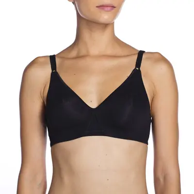 COTTON BRA - black primary image