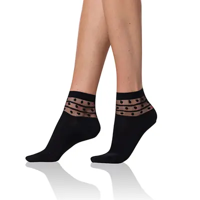 TRENDY COTTON SOCKS - black primary image
