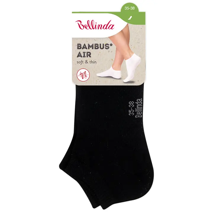 BAMBUS AIR LADIES IN-SHOE SOCKS - black - Master