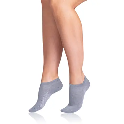 BAMBUS AIR LADIES IN-SHOE SOCKS - grey primary image