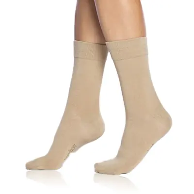BAMBUS LADIES COMFORT SOCKS - beige primary image