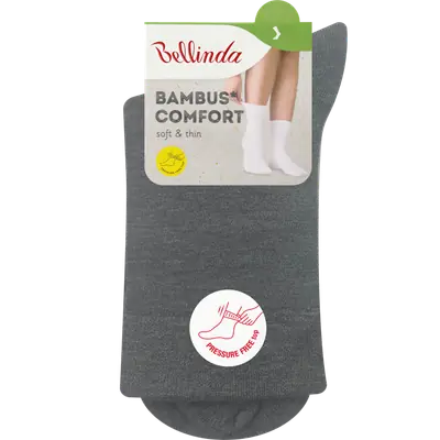 BAMBUS LADIES COMFORT SOCKS - grey secondary image