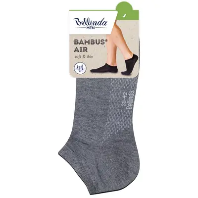 BAMBUS AIR IN-SHOE SOCKS - grey secondary image