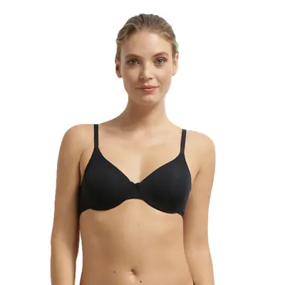 DIM INVISIBLE UNDERWIRE FULL CUP BRA - black primary image