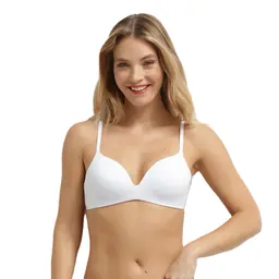 DIM INVISIBLE WIRELESS PADDED BRA - white - Master