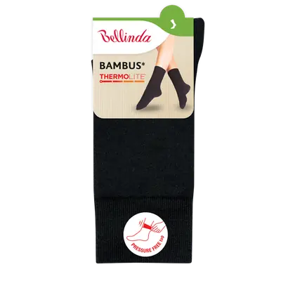 BAMBUS THERMOLITE SOCKS - black secondary image