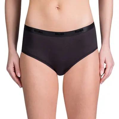 LADIES COTTON BOXER - black primary image
