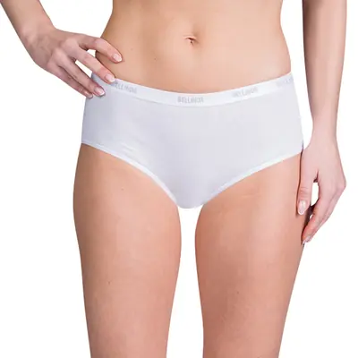 LADIES COTTON BOXER - white primary image
