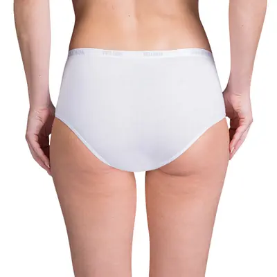 LADIES COTTON BOXER - white secondary image