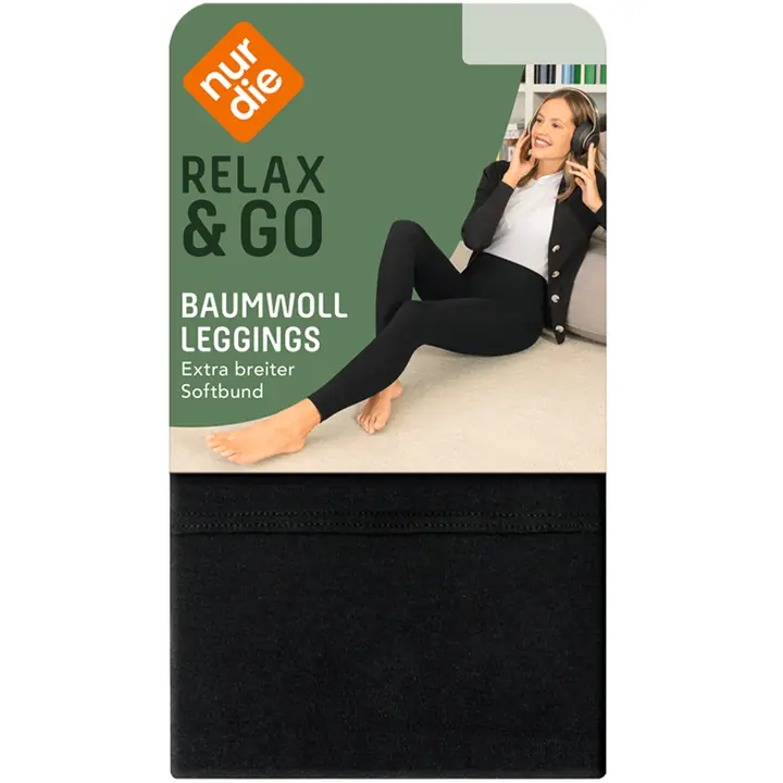 NUR DIE BAUMWOLL LEGGINGS - black - Master