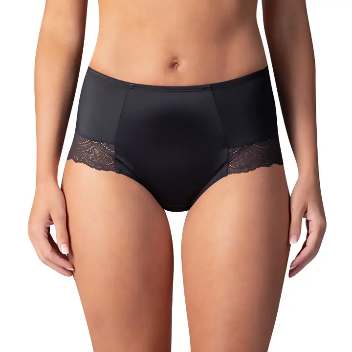 FLAT TUMMY LACE MIDISLIP - black - Master