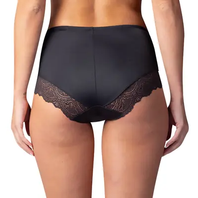 FLAT TUMMY LACE MIDISLIP - black secondary image
